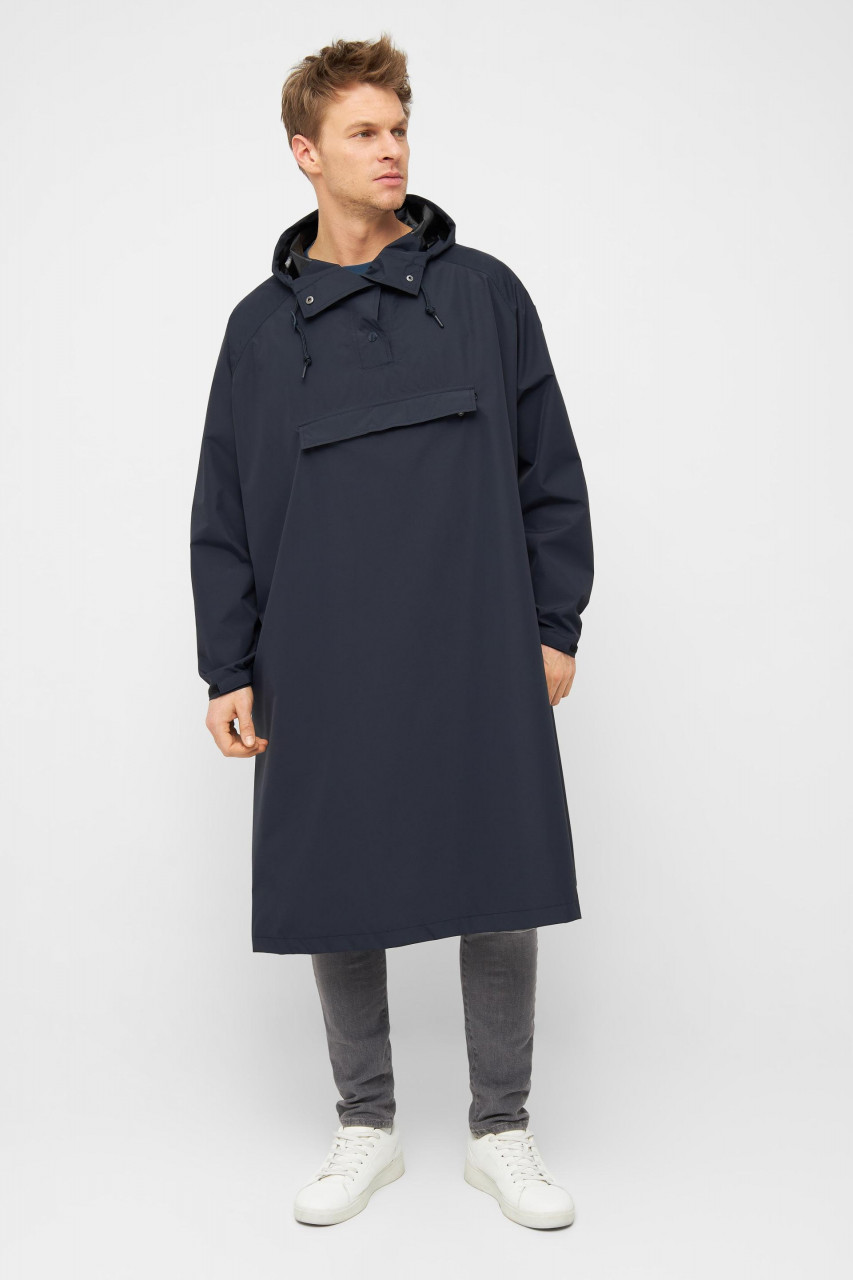 Derbe Ripby Cape Navy Unisex Dunkelblau Regenjacke Poncho