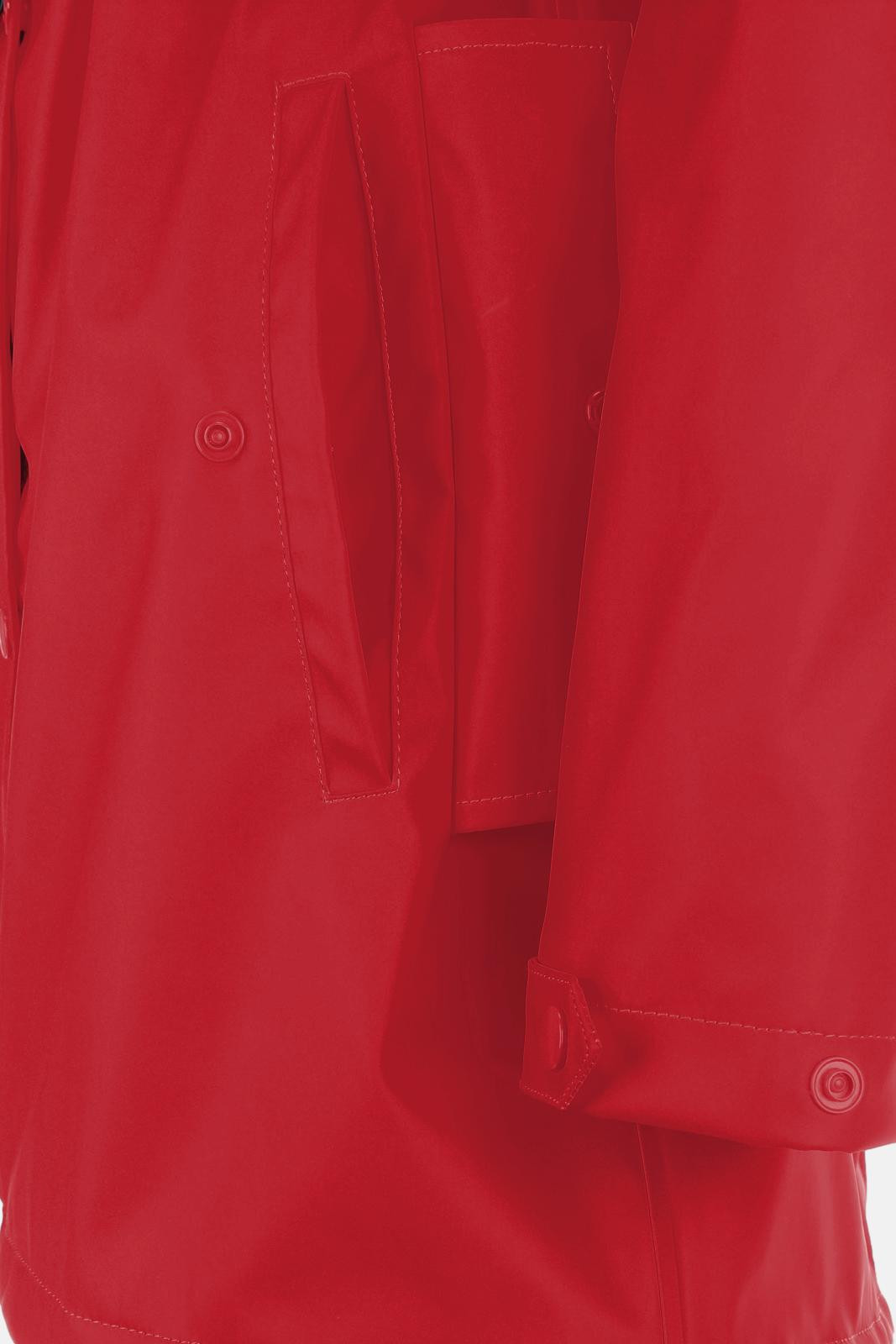 Damen Friesennerz Rot Teddy-Futter