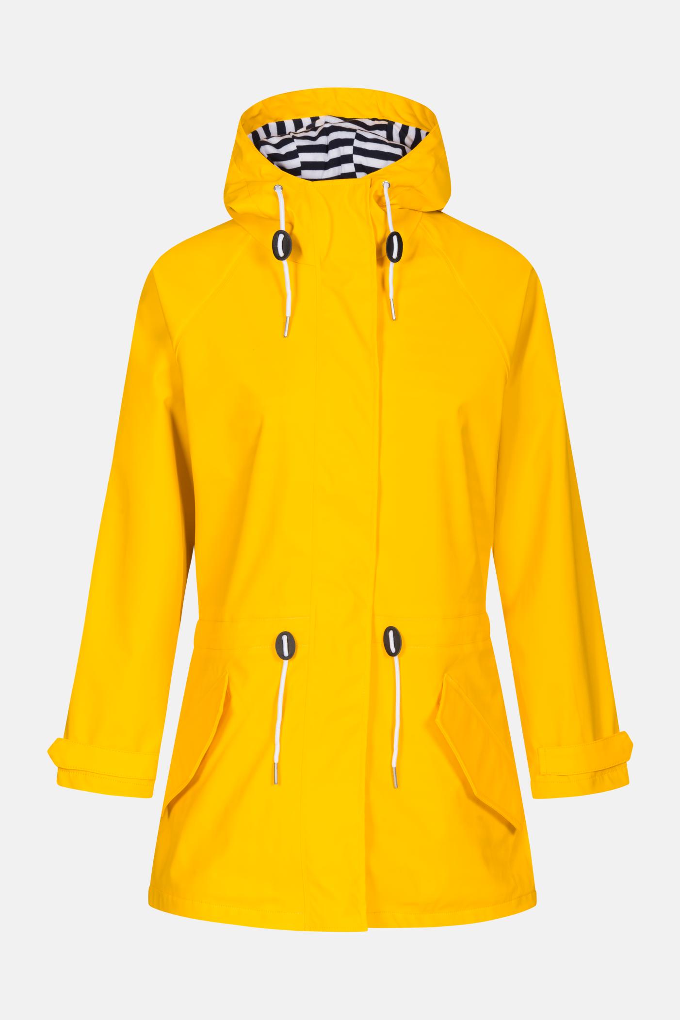 Dry Fashion Regenjacke Damen Wasserdicht Atmungsaktiv Gelb Dry