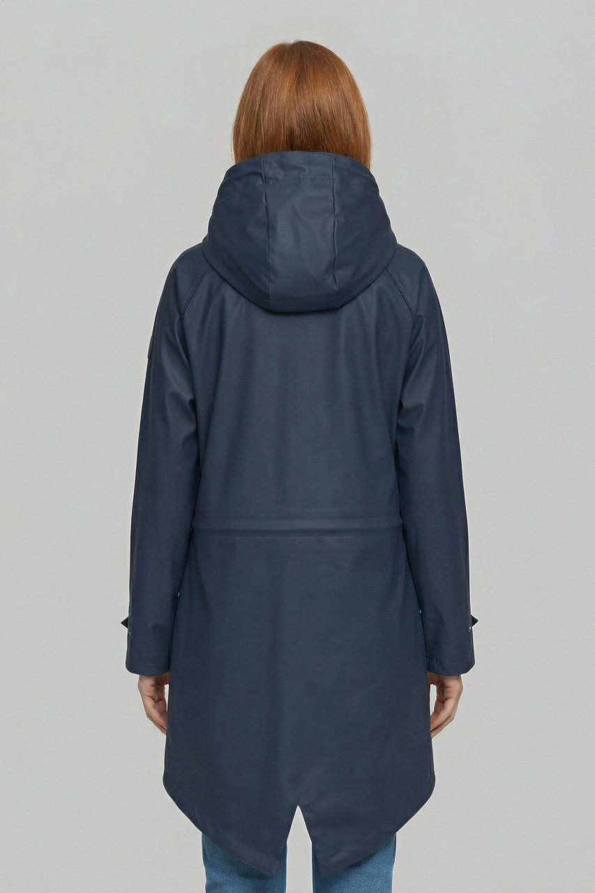 Derbe Traveby Friese Fisher Dunkelblau Damen Regenjacke